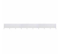 Zeiquah Tela cortavientos de 1200 x 80 cm, color blanco arena con estacas de madera, para balcón, terraza, jardín, cenador, protección UV, resistente a la intemperie, techo plegable para días de