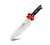 Zelite Cuchillo Cocina Profesional Santoku, Cuchillo Chef de Acero Inoxidable para Cocinar, Diseño Japonés Dimensiones 17,78 cm para Casa y Restaurantes, Cuchillos Cocina Profesionales Afilados
