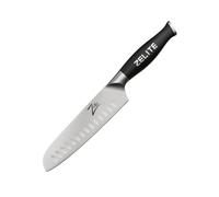 Zelite Cuchillo Cocina Profesional Santoku, Cuchillo de Chef de Acero Inoxidable para Cocinar, Diseño Japonés, Dimensiones 17,8 cm para Casa y Restaurantes, Cuchillos Cocina Profesionales