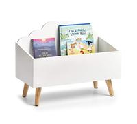 Zeller 13503 Nube - Baúl de almacenamiento infantil (tablero de fibra de densidad media, 58 x 28 x 45 cm), color blanco