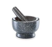 Zeller 24501 Set de Mortero Y Arena, Granit, Gris, 13x13x8 cm