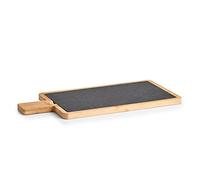 Zeller 24510 - Tabla de cortar y servir (40 x 19 x 1,5 cm, mango de bambú)