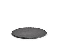 Zeller 24512 - Plato redondo para servir (pizarra, 30 x 0,4-0,6 cm)