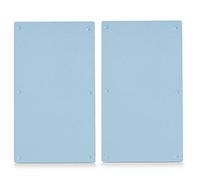 Zeller 26205 Tablas para Cortar, Vidrio, Blanco, 52x30x3 cm, 2 Unidades