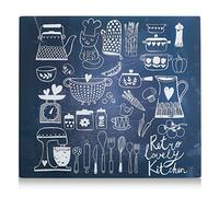 Zeller 26309 Placa de Panel de Cocina, Vidrio, Multicolor, 56x50x3 cm