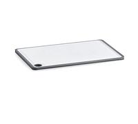 Zeller - Tabla de cortar (plástico), color blanco y gris