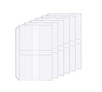 Zelten Paquete de 6 Carpetas A5 de 6 Agujeros Organizador de Plástico para Tarjetas de Visita Resistente al Agua (Porta tarjetas con nombre, A5)