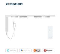 Zemismart Zigbee 3,0 pista de cortina inteligente funciona con Tuya Zigbee Hub SmartThings Alexa Google Home asistente cortinas eléctricas EU plug