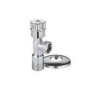 ZencQ Válvula de 1/2 pulgada, conexión de pared, conexión de manguera de 1/2 pulgada, angular, ajuste de agua caliente fría