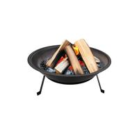 Zendea Brasero de jardín de 52 cm - Brasero Exterior de Metal Resistente al Calor para calefacción y Barbacoa, Horno de carbón Compacto para Barbacoa, Barbacoa y Ambiente al Aire Libre