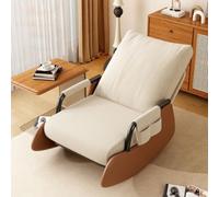 zenggp Cómoda Mecedora para Adultos con Acolchado De Felpa | Sillones de lectura, sillones modernos, para sala de estar, dormitorio o cuarto infantil, con respaldo alto