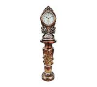 ZengL263NgS Reloj de pie Reloj De Piso Cuarzo Columna Adornada Silenciosa