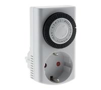 Zenitech 2 mini programadores mecánicos diaro con seguridad para niños con interruptor Blanco