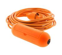 Zenitech - Alargador 2x 1,5mm² Naranja 10m con carcasa estanca