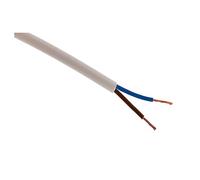 Zenitech Cable de alimentación HO5VV-F 2x1mm² 10m Blanco