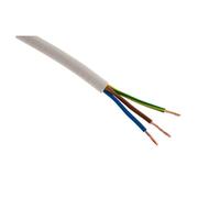 Zenitech Cable de alimentación HO5VV-F 3G2,5mm² 5m Blanco