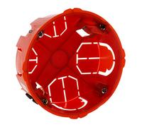 Zenitech Caja de empotrar Ø85mm P.40mm Pladur Rojo