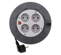 Zenitech - Carrete HO5VV-F 4 tomas 3G1mm² 5m + disyuntor