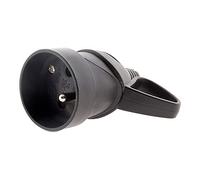 Zenitech - Conector hembra de anilla 1 toma 16A 2P+T - negro