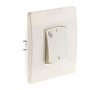 Zenitech - Control VMC Borne-Auto Tornillo + Garras - Listo para Instalar - Compatible con Cajas de Empotrar - Sin Tornillos a la Vista - Fácil de Clipar - Instalación Antes de Pintar - Blanco