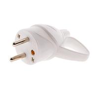 Zenitech - Enchufe Macho Anillo 16A 2P+T - Herramienta de Desforre Integrada - Seguridad Infantil, Certificada NF - Fácil de Conectar - Conexión Segura de Cables Eléctricos - Blanco