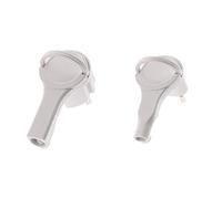 Zenitech - Enchufes macho planos (2p + t 16a), color blanco + Inotech - Hojas extraplanas, Enchufe macho 2 polos 6A