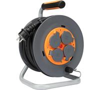 Zenitech - Enrollador de obra IP44 - 4 tomas de 16A - 3G1,5mm² - 25m