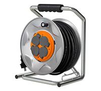Zenitech - Enrollador de obra IP44 - 4 tomas de 16A - 3G2.5mm2 - 35m