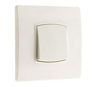 Zenitech - Interruptor Vaivén Borne-Auto con Tornillos y Garras Diwone - Blanco - Compatible con Cajas de Empotrar Estándar - Fijación Invisible - Cableado Rápido - Fácil Clipse de la Placa
