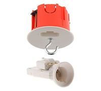 Zenitech - Kit punto central DCL para paredes placo Diam 65mm + enchufe + casquillo E27 + gancho NF