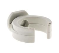 Zenitech - Lote 15 Clips Ø16mm - Gris - Fijación Rápida y Firme sin Tacos - Para Cables y Tubos Diversos - Instalación Fácil en Soportes Variados - Lote de 150 Disponible