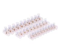 Zenitech - Lote de 5 terminales de conexiones unipolares (2 x 2,5 mm²/1 x 4 mm²/2 x 6 mm²), color blanco