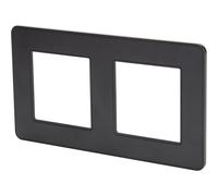 Zenitech - Placa de acabado doble - metal negro - Gama Kouro