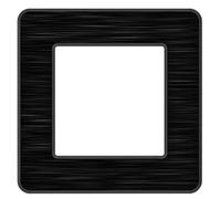 Zenitech - Placa de acabado simple - metal negro - Gama Kouro