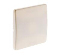 Zenitech - Placa Tapa Caja 75x75mm - PVC - Compatible con Cajas de Empotrar Estándar, Fijación con Tornillos y Garras Incluidas, Fácil de Encajar, Instalación Antes de Pintar - Norma CE - Blanco
