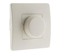 Zenitech - Regulador Rotativo 60-300 Vatios Venus - Blanco - Compatible con Cajas Estándar - Fijación con Tornillos y Garras - Instalación Antes de Pintar - Tensión 230V 50Hz