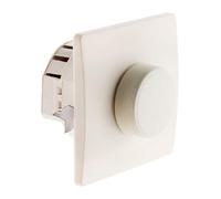 Zenitech - Regulador Rotativo 60 a 300W - Compatible Con Cajas Empotradas Estándar - Fijación Con Tornillos y Garras Incluidas - Instalación Fácil - Certificado NF y CE - Blanco