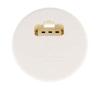 Zenitech - Tapa DCL para Caja de Superficie Ø80 mm - Blanco - Toma DCL Integrada 2 P+T 6A 250V - Instalación Rápida - Compatible con Enchufes y Portalamparas DCL - Para Cajas de Ladrillo y Pladur