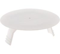 Zenitech - Tapa Para Caja Ø60 - Incluye 2 Tornillos - Diseñada Para Cajas Con Patas - Plástico Resistente - Instalación Fácil - Normas NF - Blanco - Diámetro 80mm (Paquete de 5)