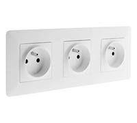 Zenitech - Toma Triple Blanca 16A - Artezo