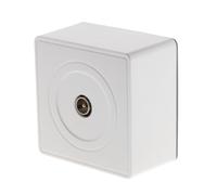 Zenitech - Toma TV de superficie blanca D.9,52mm - Gama Vulco