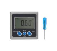 ZenithAur Nivel Digital Aleación de Aluminio 4x90 Grados Transportador Digital Magnético con Bloqueo de Datos y Pantalla LCD para Medición de Nivel y Ángulo (Imán de una sola cara)