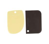 Zenker 15314 - Set de 2 cuernos de pastelería profesional, cuernos para repostería, cuerno de panadería, plástico, amarillo, marrón, 12 x 8 cm