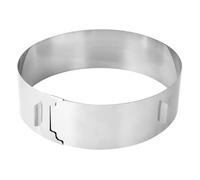 Zenker 2470 - Molde para tartas con dos asas, 15 a 30 centímetros, acero
