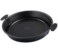 Zenker 3862 - Molde redondo para tartas con base suelta (28 cm de diámetro, con revestimiento antiadherente, base extraíble, para tartas, quiche, etc.), color negro