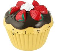 Zenker Temporizador de cocina 41937 – 60 min ABS forma cupcake 7x7 cm, varios colores