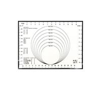 Zenker 44899 Hoja de cocción reutilizable de silicona, papel de cocción reutilizable antiadherente, negro, blanco, silicona, fibra de vidrio, 40 x 30 cm