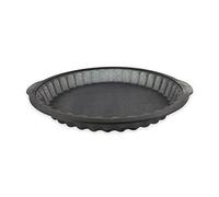 Zenker 685536 - Molde para tartas de silicona, fibra de vidrio, molde para tarta, molde para tartas y quiche, molde para hornear, silicona fibra de vidrio, gris, 25 cm