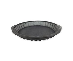 Zenker 685536 - Molde para tartas de silicona, fibra de vidrio, molde para tarta, molde para tartas y quiche, molde para hornear, silicona fibra de vidrio, gris, 25 cm