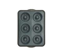 Zenker 685539 Molde de Donuts de Silicona Fibra de Vidrio, Placa 6 Donuts, Molde para Donuts al Horno, Silicona, Fibra de Vidrio, Nylon, Gris, 36 x 26 x 3 cm Negro